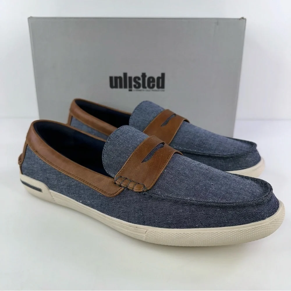 Kenneth Cole Men's Unlisted Un-Anchor Boat Shoe Blue Size 12M